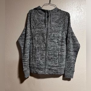 Athleta Full Zip Drawstring Hoodie Sweater Women’s Size XXS Gray Pocket